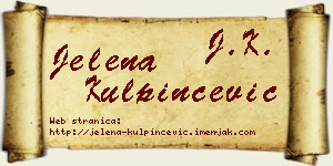 Jelena Kulpinčević vizit kartica